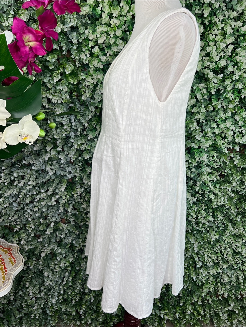 Lulus Charming Perfection White Tie-Back Mini Shift Cotton Dress - Picture 6 of 14